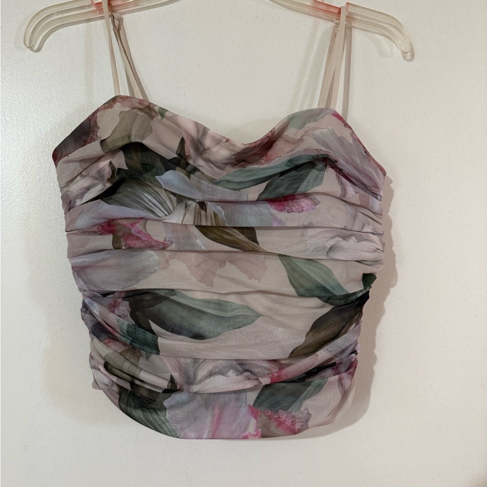Express Floral Set Ruched Body ContourM-L
